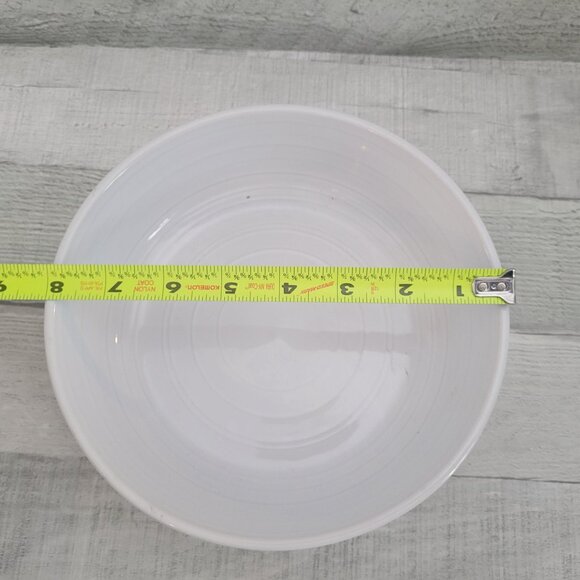 White Ceramic Serving Bowl 8" Diameter Everyday White Sheffield Home - Picture 6 of 6